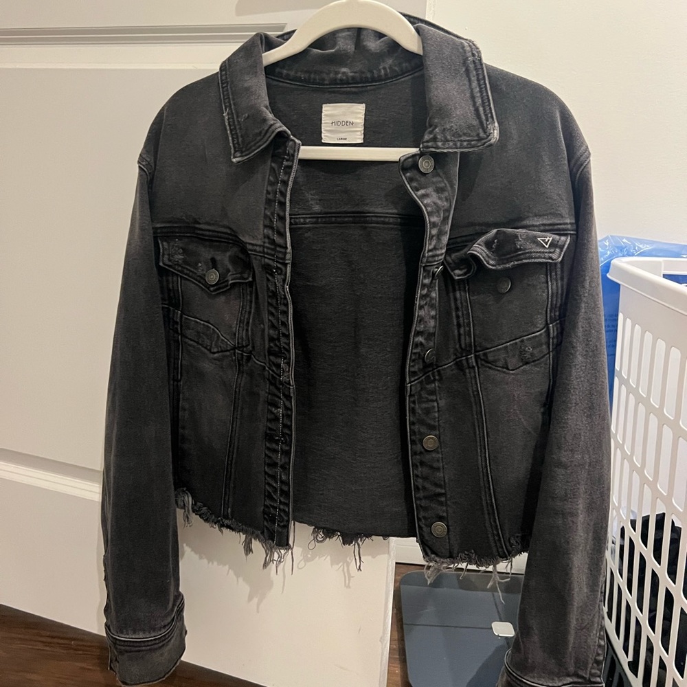 Hidden black jean jacket!